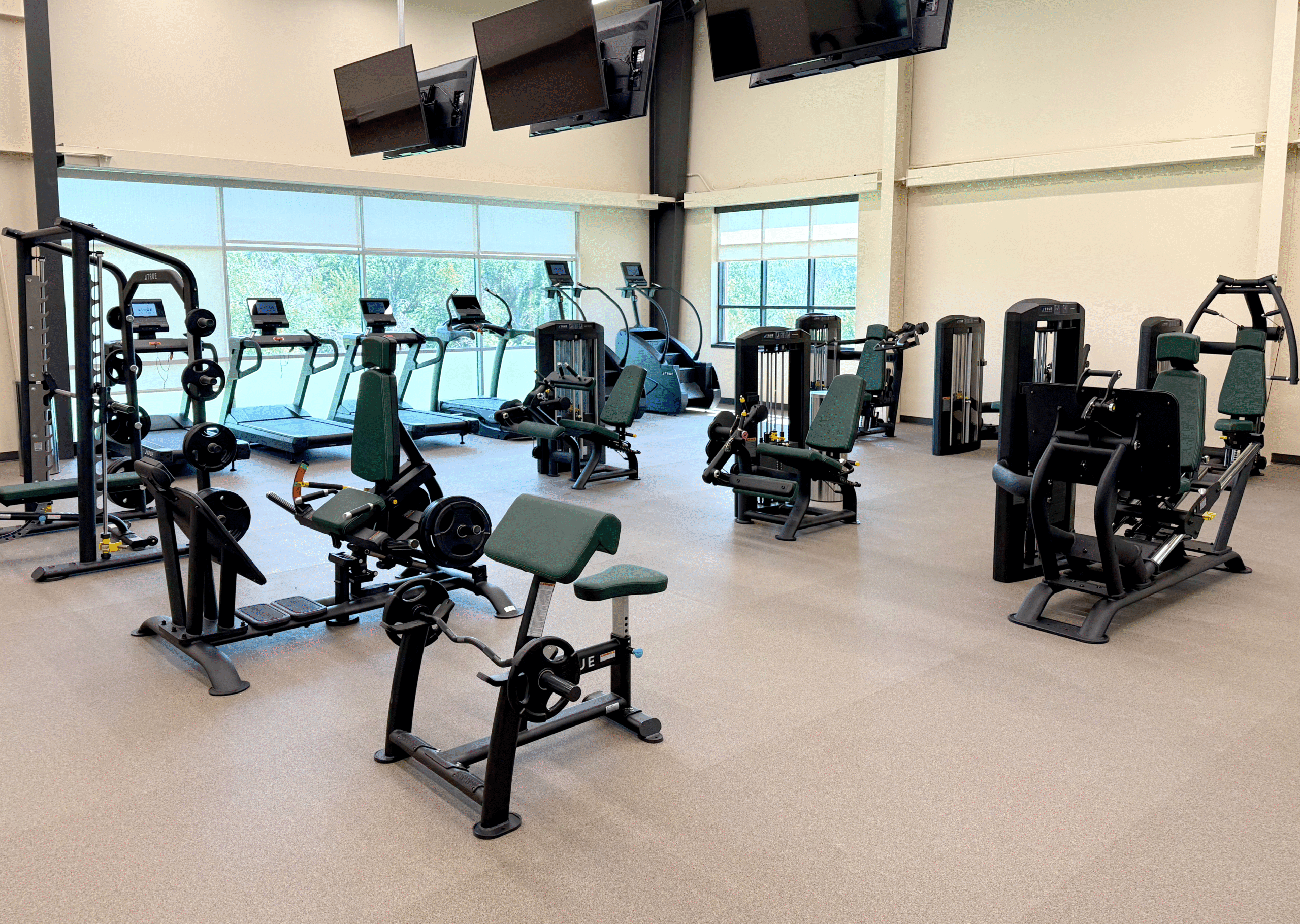 TRUE Fitness Commercial Gym Installation TRUE Fitness commercial gym with cardio and strength equipment installed by Comm-Fit.